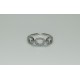 Diamond Chain Link Ring, 14K-18K Link Diamond Ring, Open Link Chain Ring, Stackable Diamond Ring