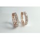 Big Diamond Hoops, Diamond Earrings, 14K Solid Gold Diamond Huggies, Thick Diamond Huggies