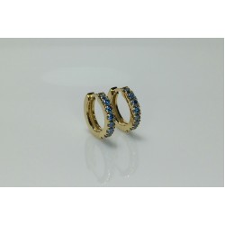 Blue Diamond Big Thick Diamond Huggies, Bold Fancy Blue Diamond Earrings, 14K-18K Huggie Hoops, Chunky Big Diamond Huggies