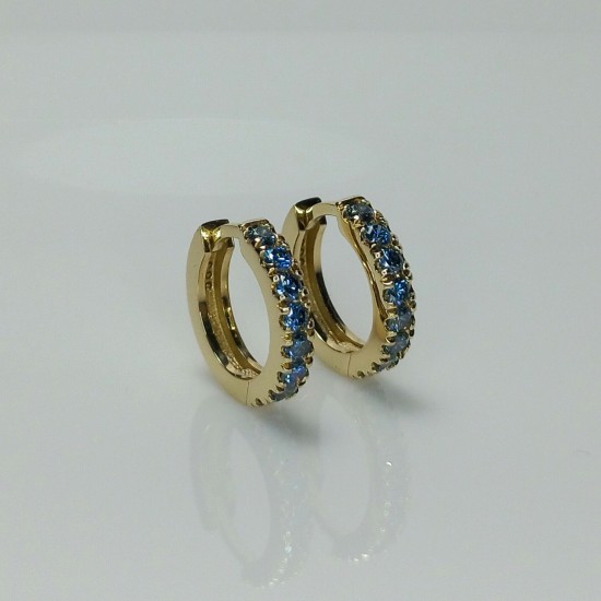 Blue Diamond Big Thick Diamond Huggies, Bold Fancy Blue Diamond Earrings, 14K-18K Huggie Hoops, Chunky Big Diamond Huggies