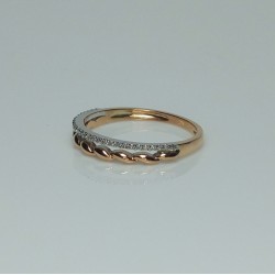 Diamond Curved Ring, Wavy Diamond Band, Bar Diamond Stackable Ring, Horizontal Diamond Ring, Pave Diamond Dainty Ring