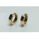 14K-18K Classic Huggie Earrings, Solid Gold Thick Hoops, Every Day Bold Earrings