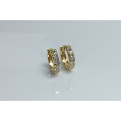 Thicker Diamond Huggies, Bold 0.85ct VS Diamond Earrings, Big Diamond Hoop Earrings, 14K Huggie Hoops, 18K Chunky Diamond Huggies