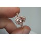 Pearcut Morganite Ring, Rose Gold Teardrop Morganite Engagement Ring, Vintage Teardrop Morganite And Diamond Ring, Valentine's Day Ring Gift