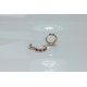 Big Thick Diamond And Ruby Huggies, Bold Diamond Earrings, 14K Huggie Hoops, Chunky Big Diamond Huggies, Natural Pigeon Blood Ruby Hoops