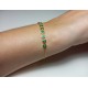 Natural Colombian Emerald Bracelet, Bezel Emerald Bracelet, Half Eternity Emerald Bracelet, Emerald Birthstone, Bezel Set Bracelet