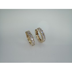 Big Thick Diamond Huggies, Bold Diamond Earrings, 14K Huggie Hoops, 18K Chunky Big Diamond Huggies