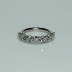 1.75ct Diamond Half Eternity Band, 7 Diamond Ring, Stackable Thick Diamond Band, Diamond Wedding Band, Anniversary Band