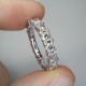 Big Diamond Eternity Band, 14K-18K Eternity Wedding Ring, 3.00ct 3.5mm Diamonds Eternity Ring, Genuine Diamond Eternity Band