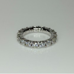 Big Diamond Eternity Band, 14K-18K Eternity Wedding Ring, 3.00ct 3.5mm Diamonds Eternity Ring, Genuine Diamond Eternity Band