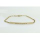 14K Personalized Bar Bracelet, Engraved Name Gold Bar, Name Monogram Initial Bracelet, There Sided Name Gold Bracelet, Personalized Jewelry