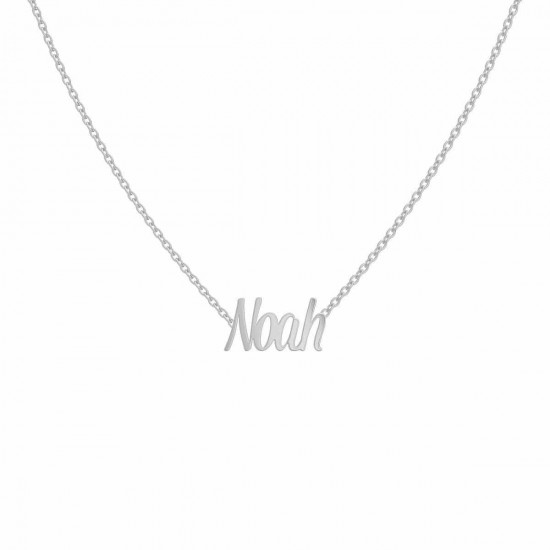 14K Name Necklace, Gold Name Charm, Name Pendant, Solid Gold Name, Customize Letter Necklace, Personalized Name