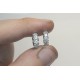 18K Extra Thick Diamond Huggies, 3MM Diamonds Hoops, Bold Diamond Earrings, 14K 1.10ct Huggie Hoops, Chunky Big Diamond Huggies