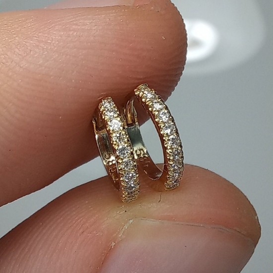 Big Diamond Hoops, Petite Hoops, Standart Hoops, Diamond Huggies, Diamond Earrings, 14K Solid Gold Hoops, Geniue Diamond Earrings