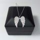 Diamond Angel Wings, 1.00ct Big Angel Wing Pendant, Unique Diamond Wing, Diamond Gift Necklace, Wing Pendant, Genuine Diamonds Pave Wing