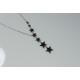 Falling Stars Diamond Necklace, Multi Star Diamond Pendant, 14K-18K Celestial Genuine Diamond Necklace, Shooting Stars Jewelry