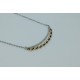 Diamond Curved Necklace, Wavy Diamond Pendant, Bar Diamond Necklace, Horizontal Diamond Necklace, Pave Diamond Necklace