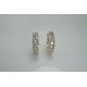 Diamond Earrings, Channel Diamond Earrings, Thick Diamond Huggies, Bold Diamond Earrings, 14K Huggie Hoops, 18K Chunky Big Diamond Huggies