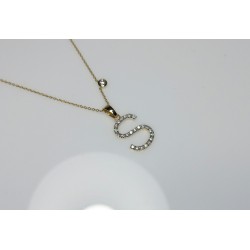 Big Diamond İnitial Necklace, 14K-18K Diamond Letter With 0.07ct Diamond Charm, Large Genuine Diamond İnitial Necklace, Bezel Diamond Charm