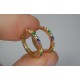 Rainbow Hoops, 14K-18K Multi Color Sapphire Earrings, Multi Gemstone Huggies