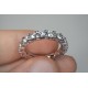 Big Diamond Eternity Band, 14K-18K Eternity Wedding Ring, 3.00ct 3.5mm Diamonds Eternity Ring, Genuine Diamond Eternity Band