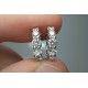 Classic 1.10ct Diamond Huggies, 3MM Diamond Huggies, 18K Bold Diamond Earrings, 14K Big Diamond Huggies, Single Prong Diaomond Hoops