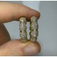 1.30ct Big Diamond Pave Hoops, 14K-18K Gorgeous Diamond Earrings, Huge Diamond Hoops