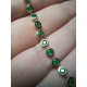 Natural Colombian Emerald Bracelet, Bezel Emerald Bracelet, Half Eternity Emerald Bracelet, Emerald Birthstone, Bezel Set Bracelet