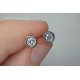 Diamond Stud Earrings, Bezel Diamond Studs, 0.20ct Diamond Stud Earrings, Eveyday Diamond Earrings, Solitaire Diamond Studs