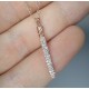 Vertical Diamond Necklace, Pave Bar Diamond Charm, 14K-18K Diamond Vertical Bar, Dagger Diamond Bar, Thick Bar Diamond Necklace