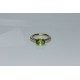 Oval Peridot Spiral Ring, 1.5ct Natural Peridot 14K Gold Ring, Twist Band Gemstone Ring, Thick Spiral Statement Ring, Green Gemstone Ring