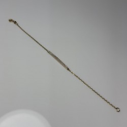 0.50ct Thick Diamond Bar Bracelet, 14K-18K Line Diamond Bracelet, Chain Diamond Bracelet, Diamond Bar Bracelet, Minimalist Diamond Bracelet