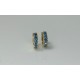 Blue Diamond Petite Thick Diamond Huggies, Bold Cartilage Fancy Blue Diamond Earrings, 14K-18K Tiny Huggie Hoops, Chunky Diamond Huggies