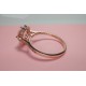 Morganite Vintage Engagement Ring, 14K Morganite And Diamond Wedding Ring, 7mm Natural Morganite, 1.2ct Brilliant Cut Morganite Bridal Ring