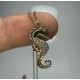 Diamond Seahorse Pendant, 14K-18K Diamond Seahorse Necklace, Seahorse Charm, Seahorse Jewelry, Sea Diamond Necklace