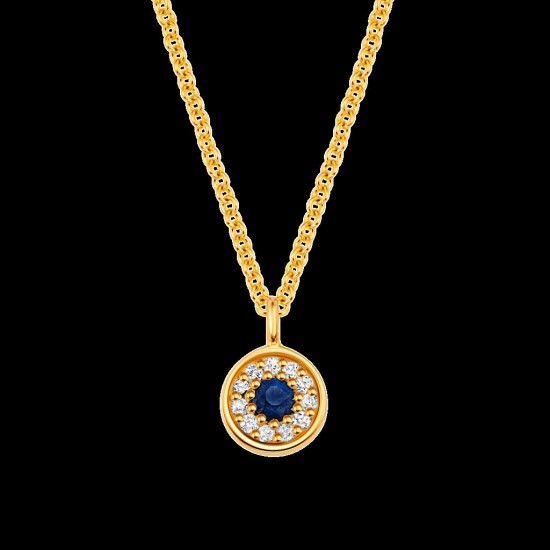 Dianity evil eye necklace, 14K Gold evil eye, Lucky eye pendant, Devil eye necklace, Gold lucky eye, Blue eye necklace