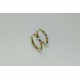 Rainbow Hoops, 14K-18K Multi Color Sapphire Earrings, Multi Gemstone Huggies