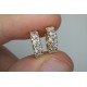 18K Extra Thick Diamond Huggies, 3MM Diamonds Hoops, Bold Diamond Earrings, 14K 1.10ct Huggie Hoops, Chunky Big Diamond Huggies