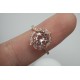 Morganite Vintage Engagement Ring, 14K Morganite And Diamond Wedding Ring, 7mm Natural Morganite, 1.2ct Brilliant Cut Morganite Bridal Ring