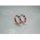 Big Thick Diamond And Ruby Huggies, Bold Diamond Earrings, 14K Huggie Hoops, Chunky Big Diamond Huggies, Natural Pigeon Blood Ruby Hoops