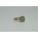 Cushion Shape Diamond Ring, 14K-18K Pave Diamond Statement Ring, Beaded Diamond Ring, Multi Pave Diamond Band